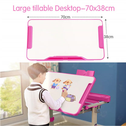Children's  Study Desk Height Adjustable  Storage Drawer