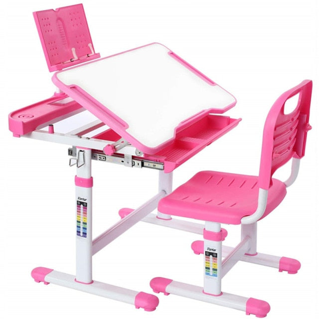 Children's  Study Desk Height Adjustable  Storage Drawer