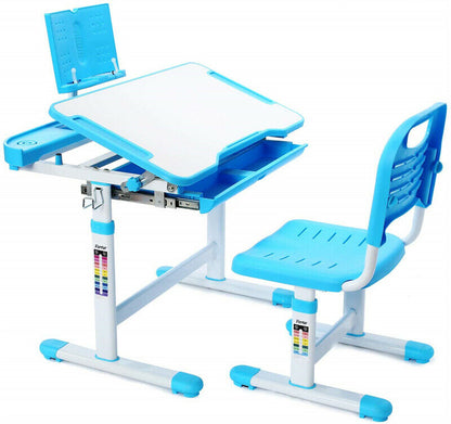 Children's  Study Desk Height Adjustable  Storage Drawer