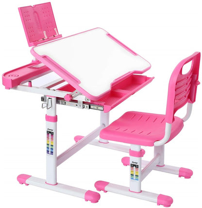 Children's  Study Desk Height Adjustable  Storage Drawer